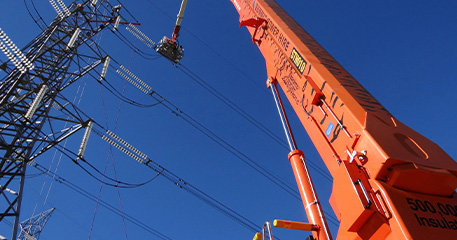 Bronto aerial crane sky view